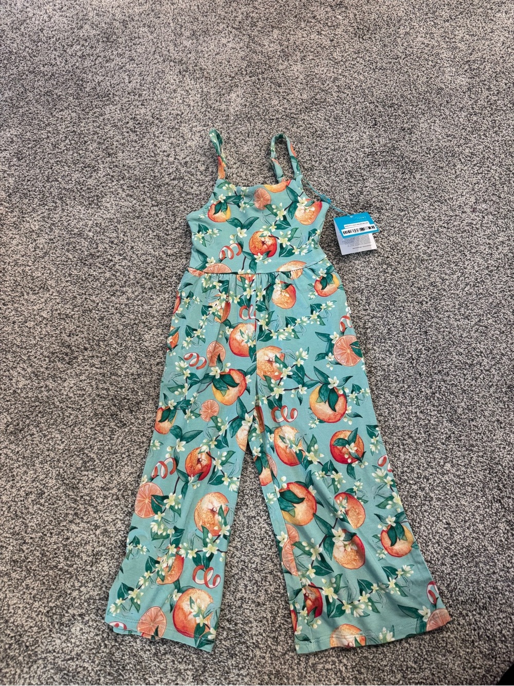 Posh peanut baby jumpsuit in arancia